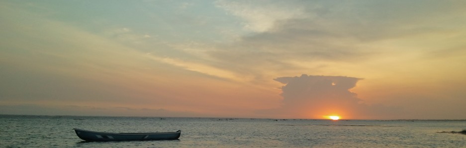 Boat and Sunset, Sri Lanka